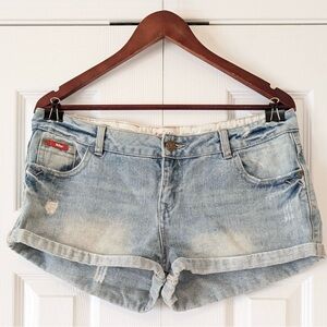 Size 12 Lee Cooper Denim Jean Shorts Jorts Light Wash
